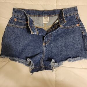 PINK Victoria's Secret Blue Jean Shorts